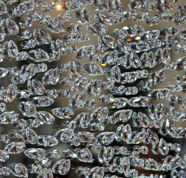Фон мерцающих алмазов символ роскоши и богатства — стоковое фото