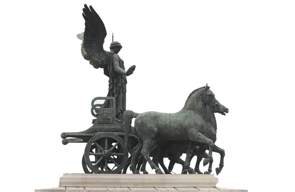 Estatua de la quadriga que simboliza la libertad por encima del mo — Foto de Stock