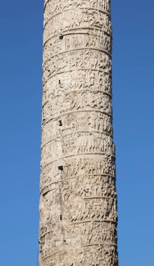 Marcus Aurelius'un Roma İtalya sütunun ayrıntı