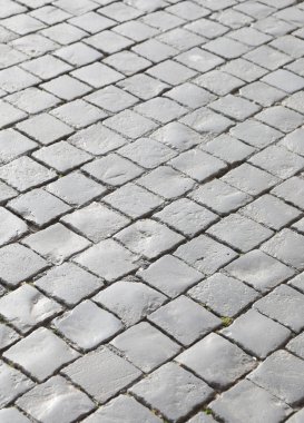kaldırım cobblestones ile yapılan Saint Peter Meydanı'nın da ara