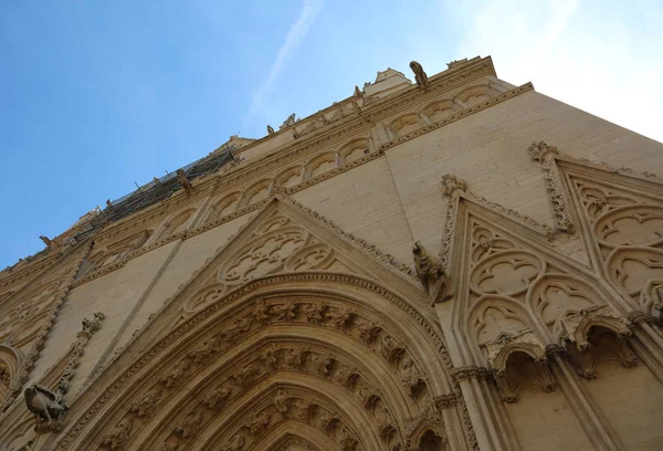 Katedral saint john baptist Lyon Fransa adanmış. — Stok fotoğraf