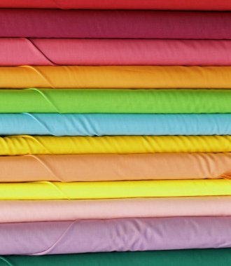 renkli pamuk malzeme kumaştan mağazası uzmanlaşmış rulo