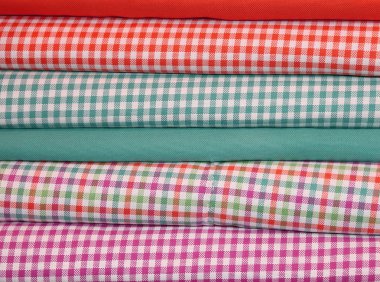 kumaş örneği kareli desenli