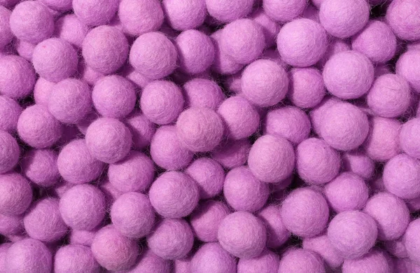 Magenta petites boules de laine — Photo