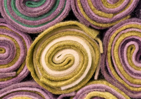 Olls of cloth and felt for sale — Stock Photo, Image