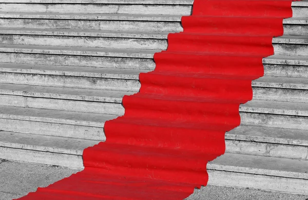 Alfombra roja para la pasarela de celebridades — Foto de Stock