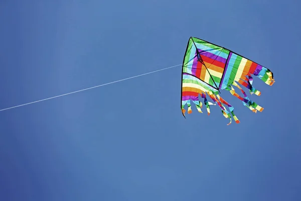 Kite on the sky with old toned effect — Stock Photo, Image