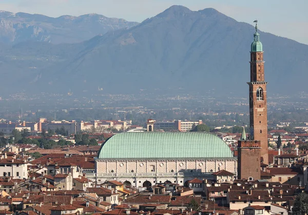 Momento principal de Vicenza Cidade chamada Basílica Palladiana — Fotografia de Stock