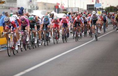 S.Maria di Sala, Ve, İtalya - 30 Mayıs 2019: bisiklet yarışı Turu 