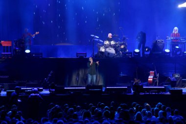 Verona, Vr, İtalya - 23 Eylül 2018: Verona A'da Canlı Konser