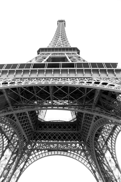 Pohled zdola z Eiffelovy věže — Stock fotografie