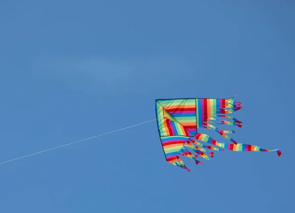 Blue sky and a big kite — Stock Photo, Image