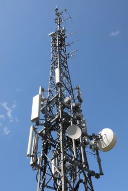 Birçok tekrarlayıcı ile Telekomünikasyon Anten deatil