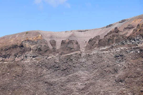 火山ベスビオの頂上のDeatilもイタリア語でベスビオと呼ばれる — ストック写真