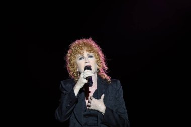 Vicenza, Vi, İtalya - 5 Eylül 2019: Fiorella Mannoia a famou