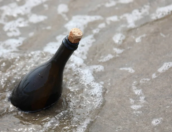 beached bottle with secret message