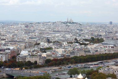 Paris, Fransa - 21 Ağustos 2018: Şehir Panoraması