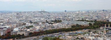 Paris, France - August 21, 2018: Panorama of City clipart