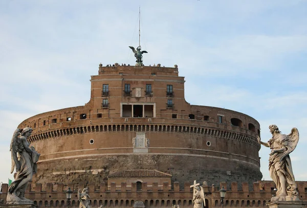 Rome, RM, Italy-4 maart 2019: Saint Angel Castel ook wel genoemd — Stockfoto