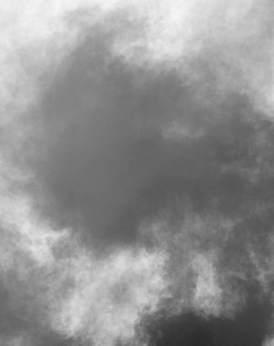 kirlilik ve nefes alabilen havanın siyah ve gri bulut sembolü