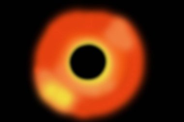sidereal uzayda bir kara delik bilgisayar simülasyonu