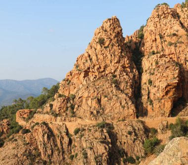müthiş Badlands Korsika Piana Calanques denir