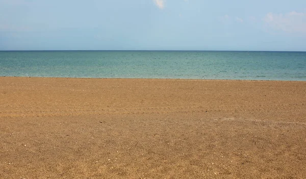 Three simple elements sky water and sand — Stock Photo, Image