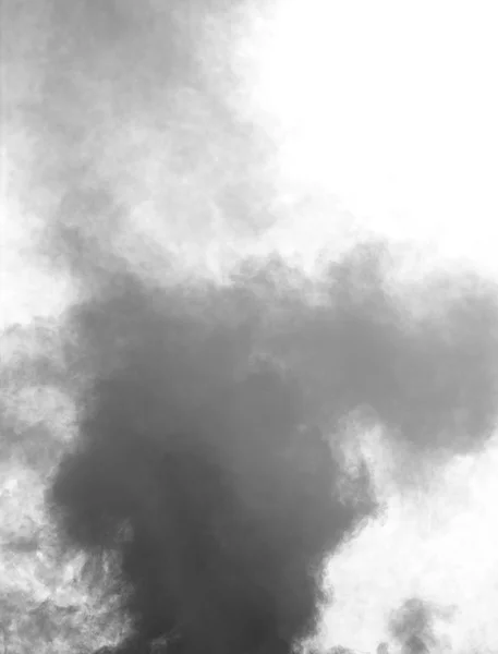 Symbol znečištění tmavého mraku a nedýchatelný vzduch — Stock fotografie