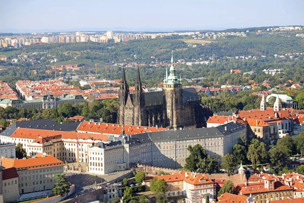 Prague, Czech Republic - August 24, 2016:  Saint Vitus Cathedral — Stock Photo, Image