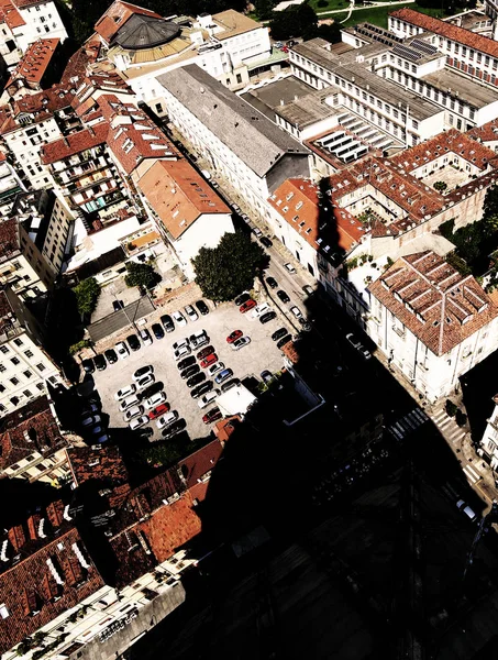 Letecký pohled z pomníku zvaný Mole Antonelliana a Shado — Stock fotografie