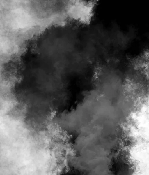 Πυκνό μαύρο σύννεφο καπνού μετά την έκρηξη — Φωτογραφία Αρχείου