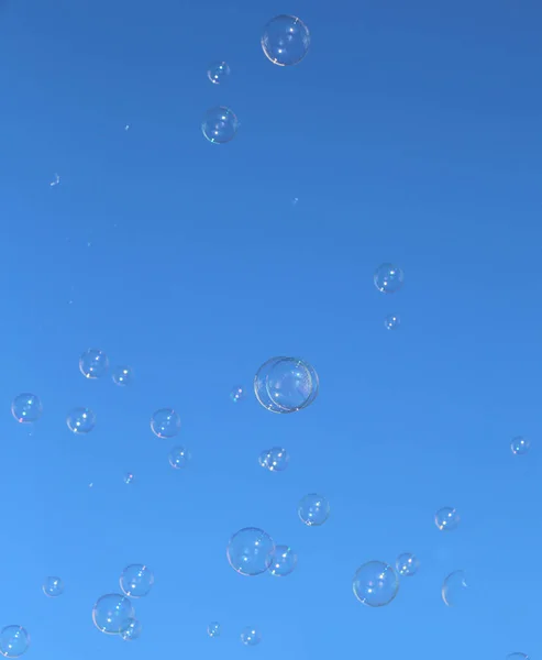Mnoho mýdlové bubliny — Stock fotografie