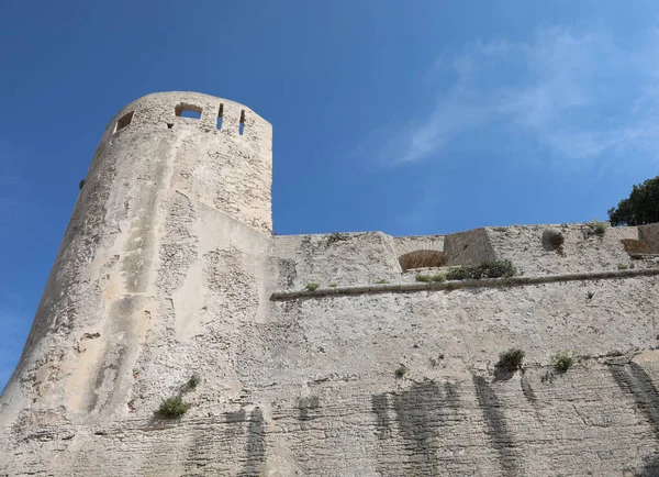 Torreta de la fortaleza de Bonifacio Ciudad de Córcega — Foto de Stock