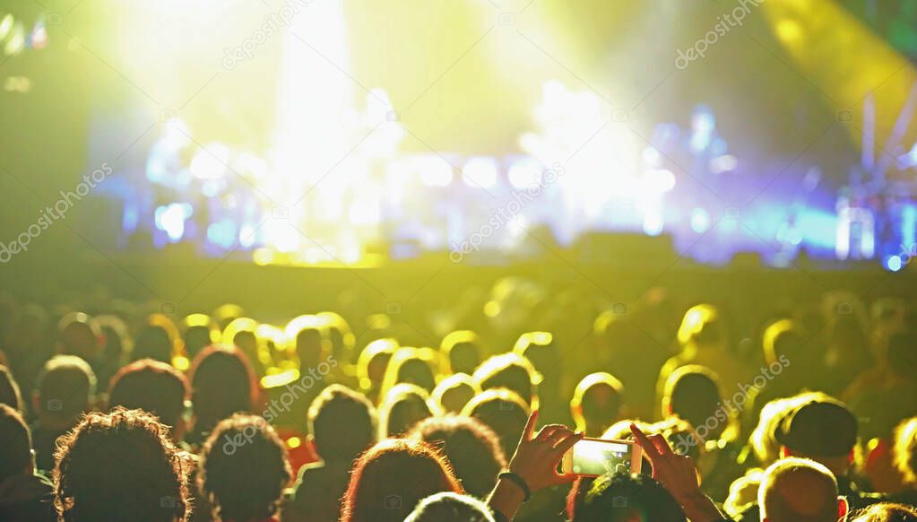 heads of people at concert