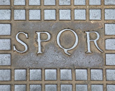 Roma 'da Latince Metin Spqr Senatus Populusque Romanu