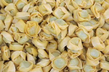 home made tortelli a typical italian dish clipart
