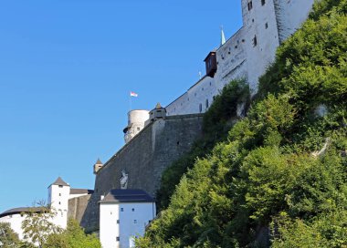 Salzburg, S, Avusturya - 27 Ağustos 2016: Ho adlı Antik Kale
