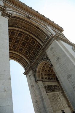 Paris, Fransa - 19 Ağustos 2018: Zafer kemeri