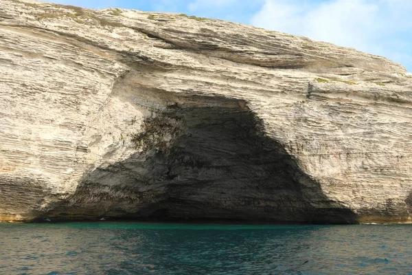 Cave like hat of Napoleon Bonaparte  near Bonifacio City in Cors — Stock Photo, Image