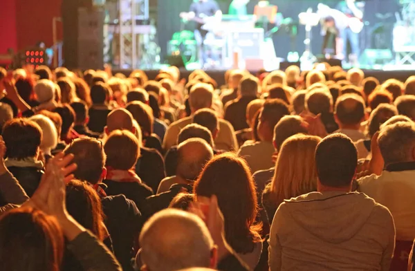 Many Heads People Concert — Stock Photo, Image