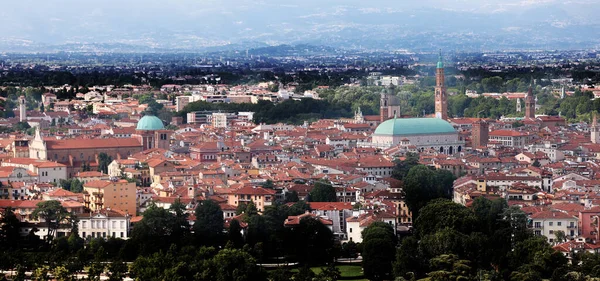 Veduta Panoramica Vicenza Italia Con Famosa Basilica Palladiana — Foto Stock