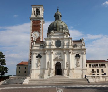historical church called BASILICA DI MONTE BERICO in the Italian city of Vicenza, destination of many pilgrims