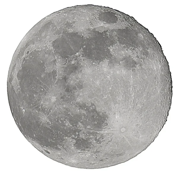 Very Large Perfect Super Full Moon You Can Also See — Stock Photo, Image