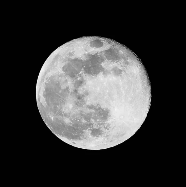 Muito Grande Perfeita Super Lua Cheia Você Também Pode Ver — Fotografia de Stock