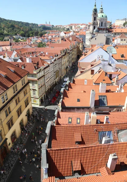 Prag Tschechische Republik August 2016 Straße Der Nähe Der Karlsbrücke — Stockfoto