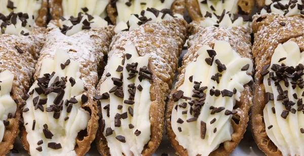 Muchos Pasteles Con Chocolate Para Venta Pastelería — Foto de Stock