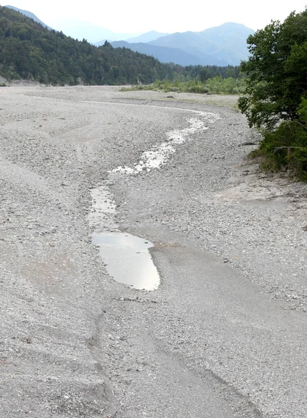 Tagliamento River Hte Friuli Italian Region Water Disappears Stones Due — Stock Photo, Image