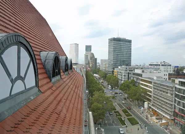 Berlin Germany August 2017 View Skyscraper Shopping District — Stock Photo, Image