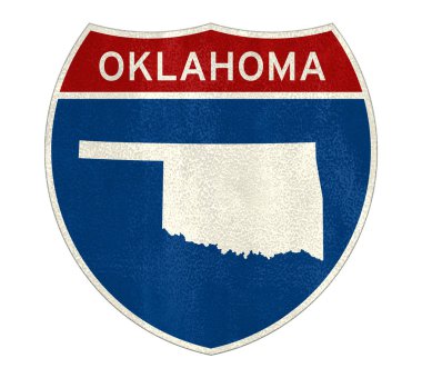 Oklahoma Eyaletler arası yol işareti