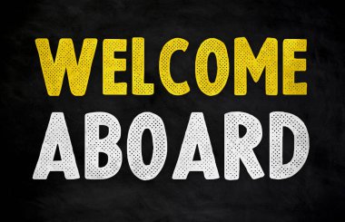 Welcome aboard the new members clipart